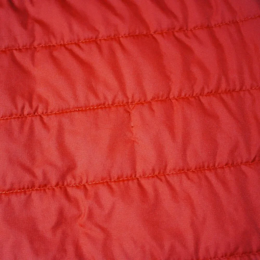 The North Face Watto Light Insulated Jacket Red Gray Nylon Poly Men Size XL (B6)